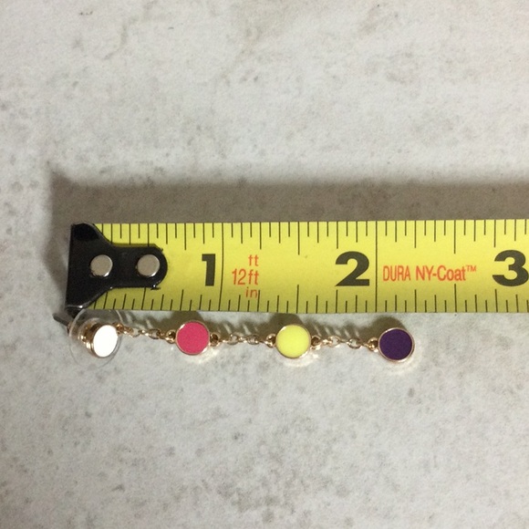 NWT free press colorful gold 3 earring set - Picture 3 of 8